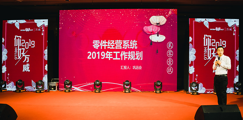 2019年萬威機械規劃會議暨2018年頒獎典禮勝利召開