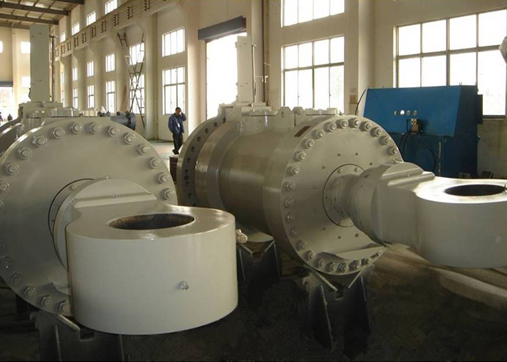 溪洛渡電站水輪機接力器，單機容量70萬千瓦